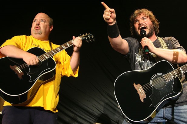 Foto: Jack Black participou do filme que contou a história de sua banda,  'Tenacious D: Uma Dupla Infernal', lançado em 2006 - Purepeople